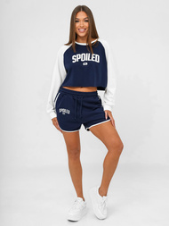 Ženski dvodelni komplet trenirka mornarsko modro-beli OZONEE JS/M58631AB