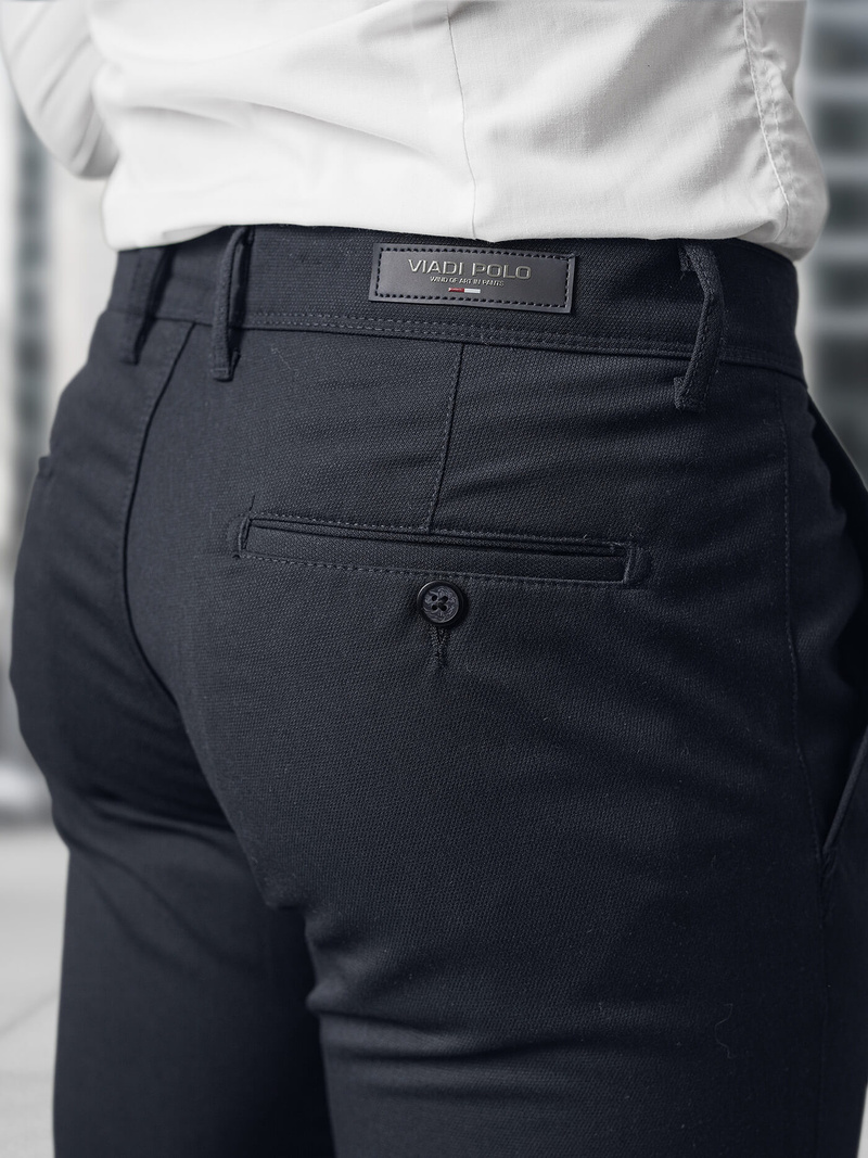 Moške hlače chino mornarsko modre OZONEE V/5100