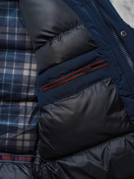 Moška zimska jakna mornarsko modri OZONEE JS/5M718/215