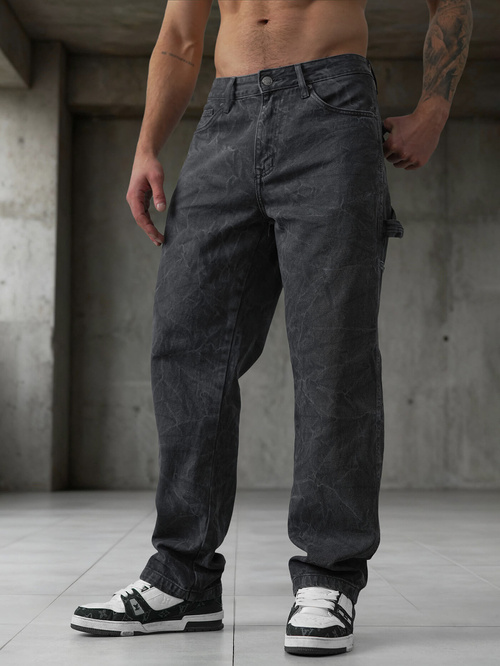 Moške kavbojke grafitne OZONEE O/KK2828/5