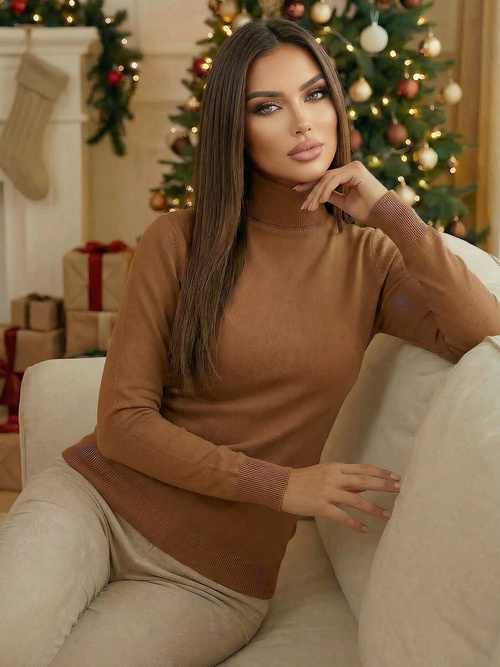 Ženski pulover camel OZONEE JS/8009/7Z