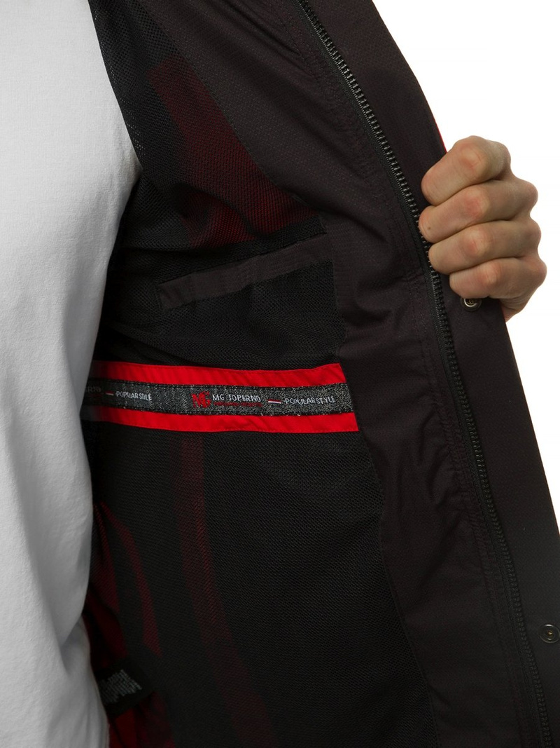 Moška prehodna jakna rdeča OZONEE MG/2512