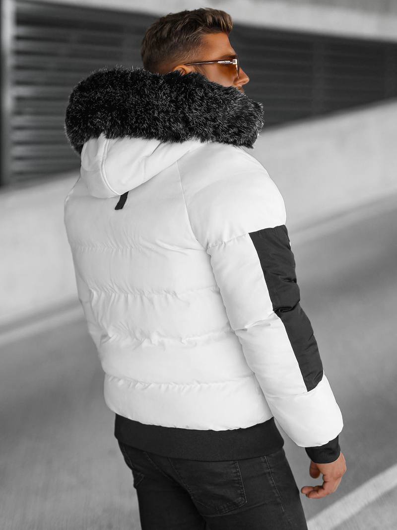 Moška zimska jakna bela OZONEE O/M798Z