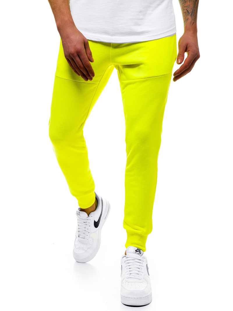 Moške športne hlače rumene-neon OZONEE G/11129