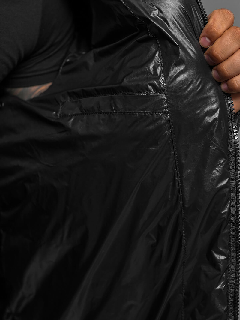 Moška zimska jakna črna OZONEE O/M3205Z