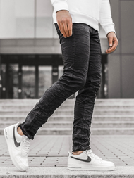 Moške kavbojke jogger črne OZONEE V/1976