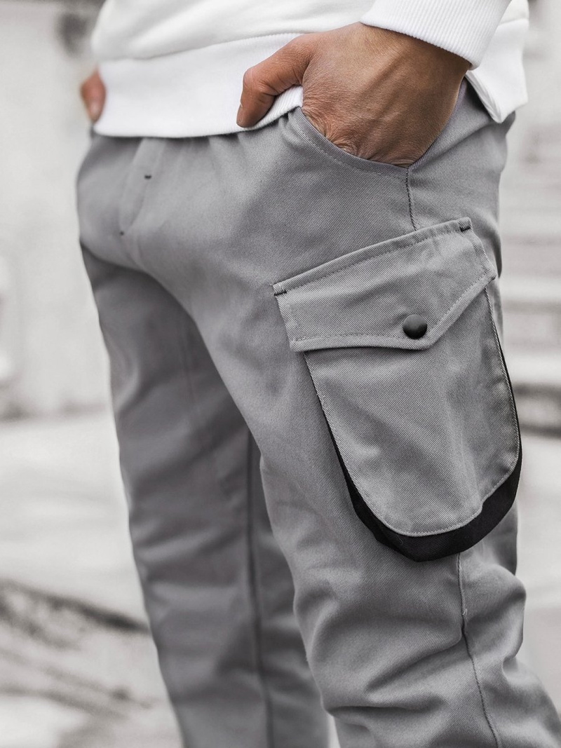 Moške hlače jogger sive OZONEE A/705