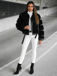 Ženska jakna črna OZONEE JS/11Z8080Z