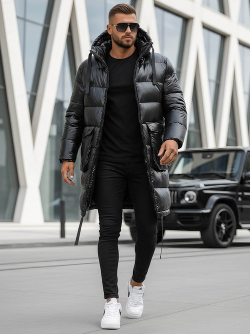 Moška zimska jakna črna OZONEE O/M3205Z