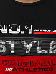 Moška majica črno-rdeča OZONEE JS/SS10900