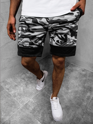 Moške športne kratke hlače sive OZONEE JS/KK300156Z