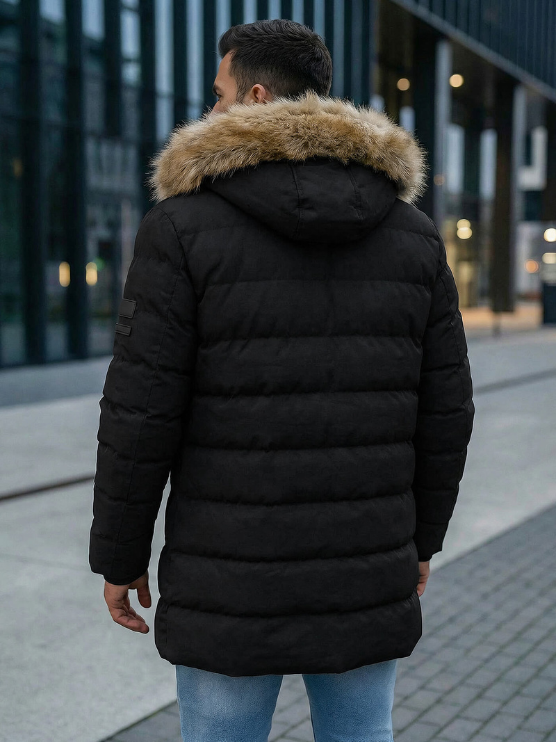 Moška zimska jakna črna OZONEE JS/5M3122/392Z