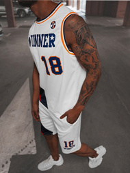 Moški košarkarski komplet beli OZONEE JS/68C10167Z