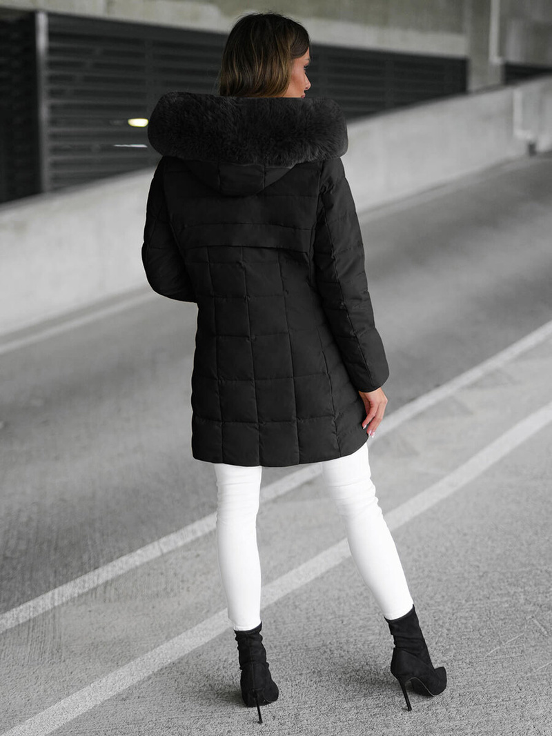 Ženska jakna črna OZONEE JS/16M9119/392Z