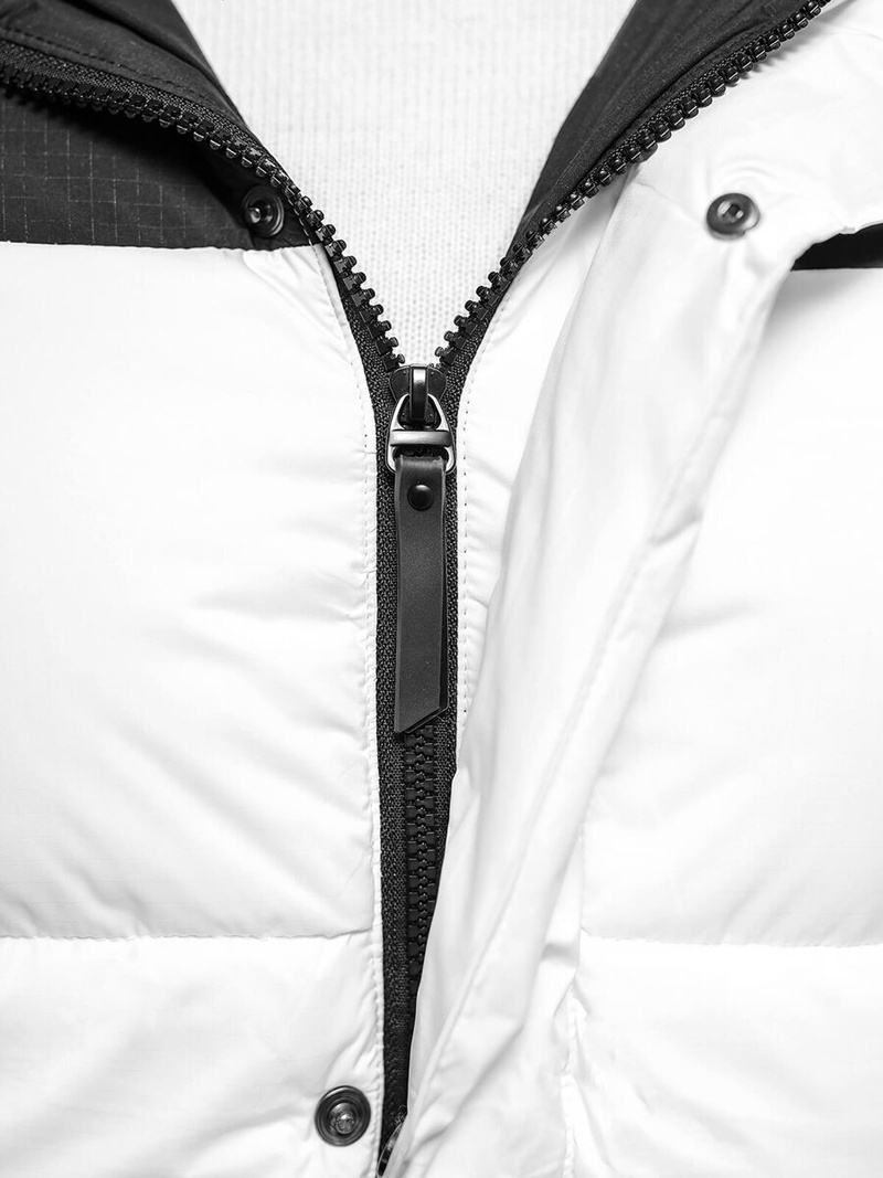 Moška jakna belo-črna OZONEE JS/31M5008