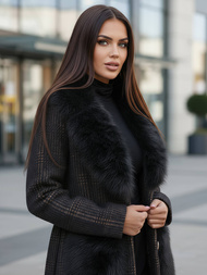 Ženski plašč črna OZONEE JS/53M5200/1Z