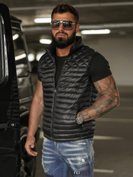 Moški brezrokavnik črni OZONEE JS/16M9333/392BZ