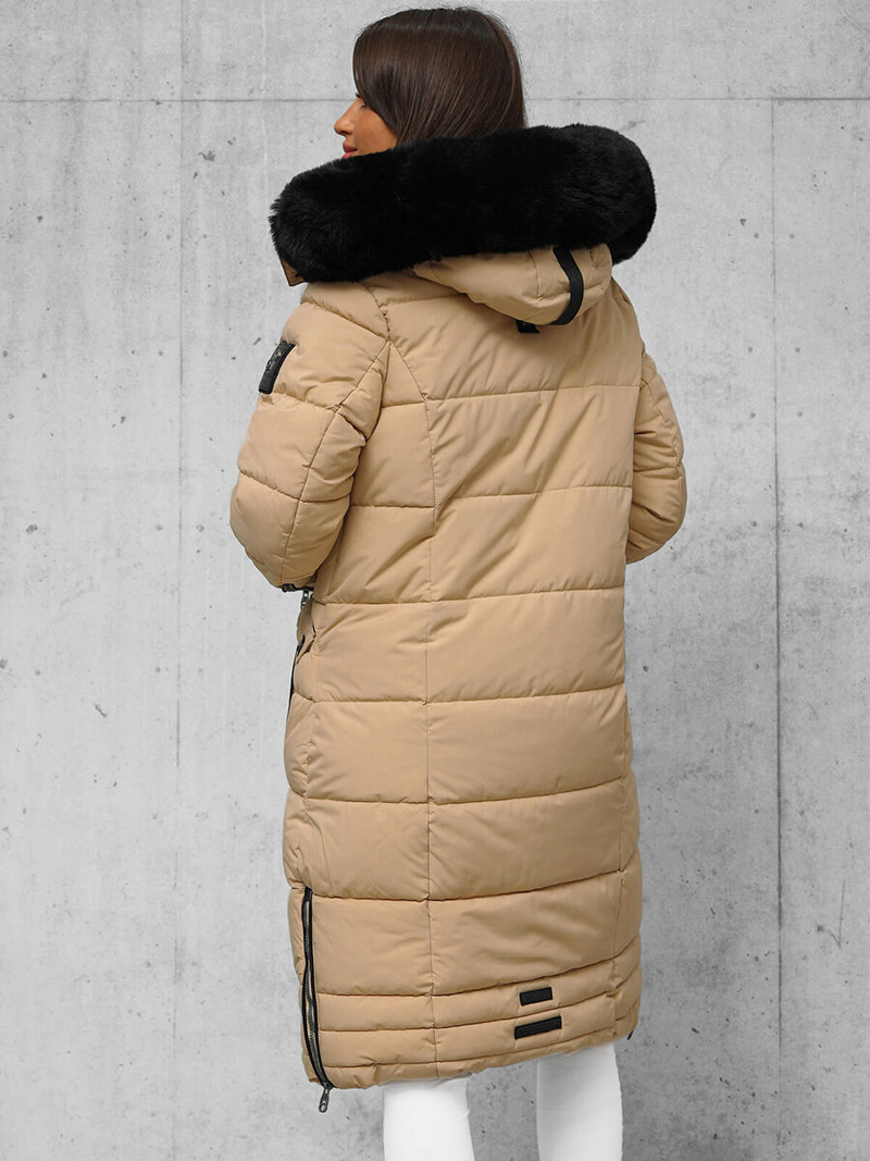 Ženska jakna bež OZONEE O/W377