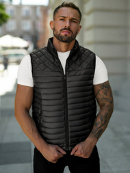 Moški brezrokavnik črni OZONEE JS/16M9333/392B