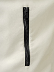 Moška usnjena jakna ecru OZONEE JS/11Z8107