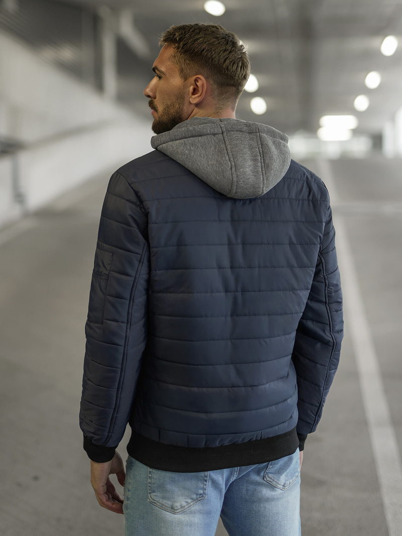 Moška jakna mornarsko modra OZONEE JS/8M985/215Z