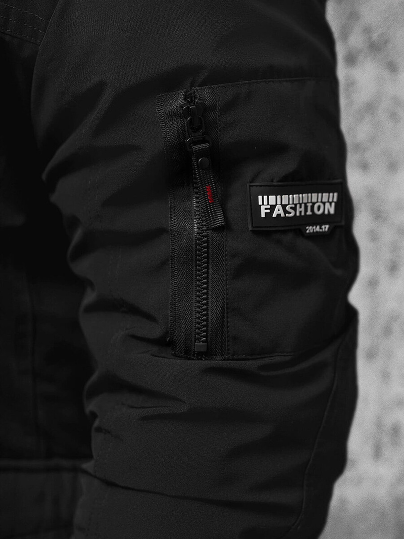 Moška zimska jakna črna OZONEE JS/5M718/392