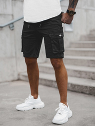 Moške Kratke Hlače Chino Črne OZONEE T/BB70011/1