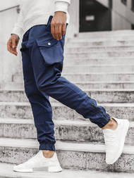 Moške hlače jogger mornarsko modre OZONEE A/705