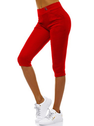 Ženske kratke pajkice rdeče OZONEE JS/1027/A5