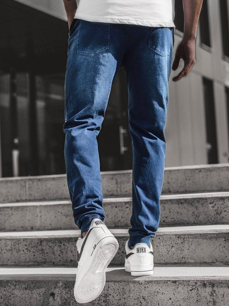 Moške hlače jogger modre OZONEE JS/KK1103