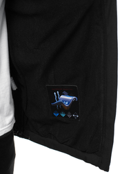 Moška softshell jakna s kapuco črno-rdeča OZONEE GE/12269Z