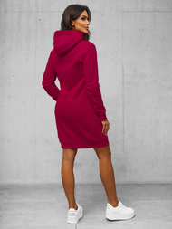 Ženska jopa s kapuco bordo OZONEE JS/YS10005/21Z