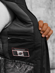 Moška jakna črna OZONEE JS/22M321/392