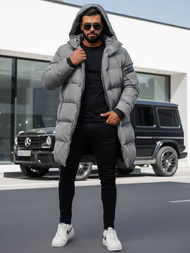 Moška zimska jakna siva OZONEE O/M799Z