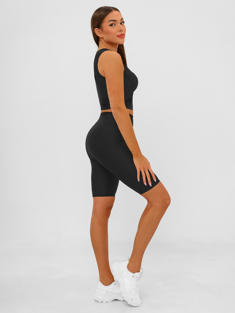 Kratke črne ženske pajkice OZONEE JS/17K597/3