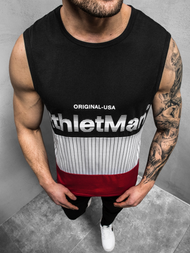 Moška majica brez rokavov črna OZONEE JS/SS11065Z