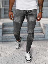 Moške kavbojke Črne OZONEE NB/MP0069N