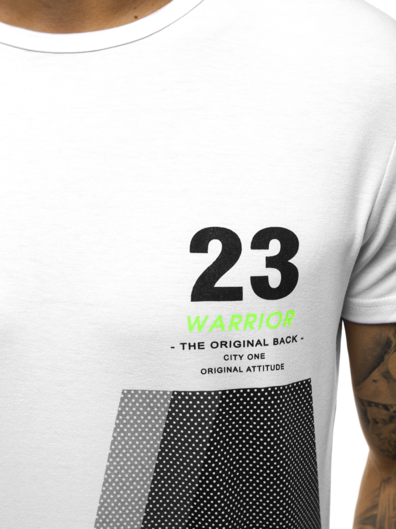 Moška majica bela OZONEE JS/SS10932