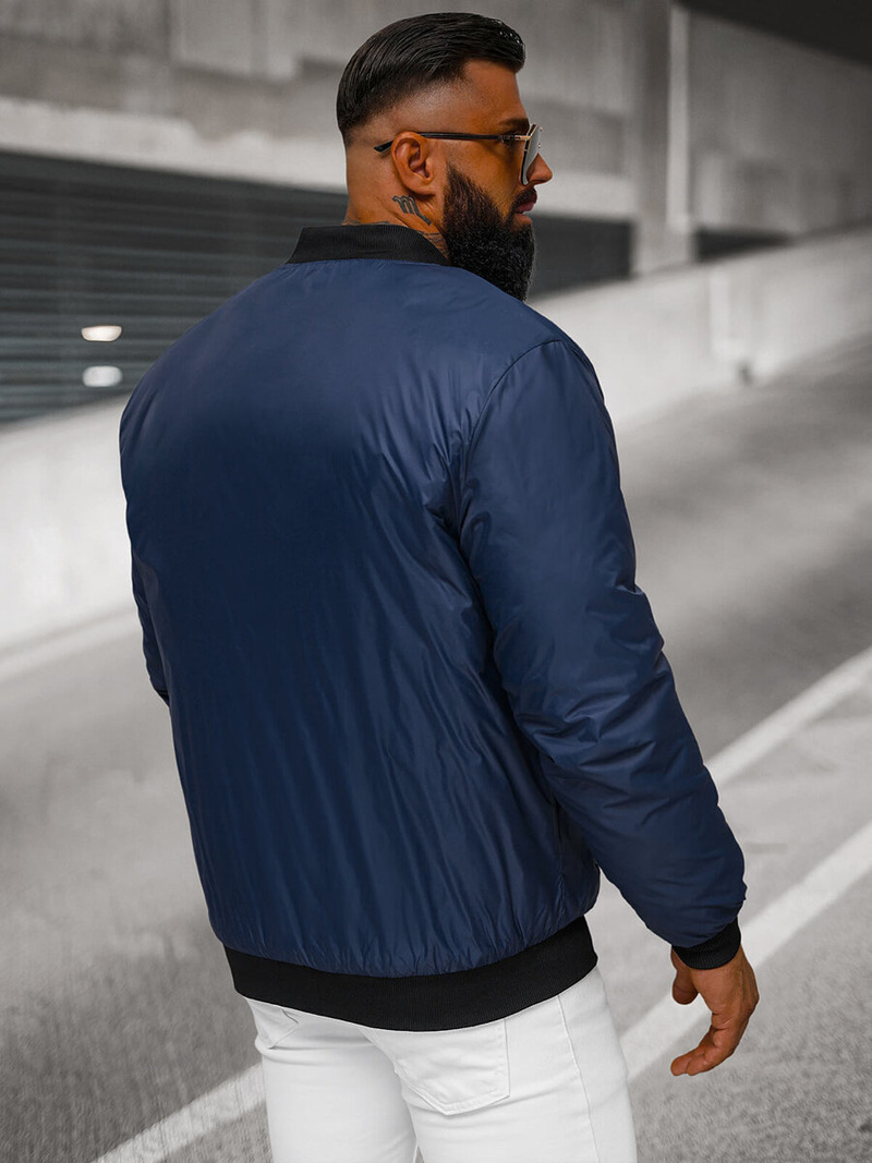 Moška jakna mornarsko modra OZONEE JS/AK95Z