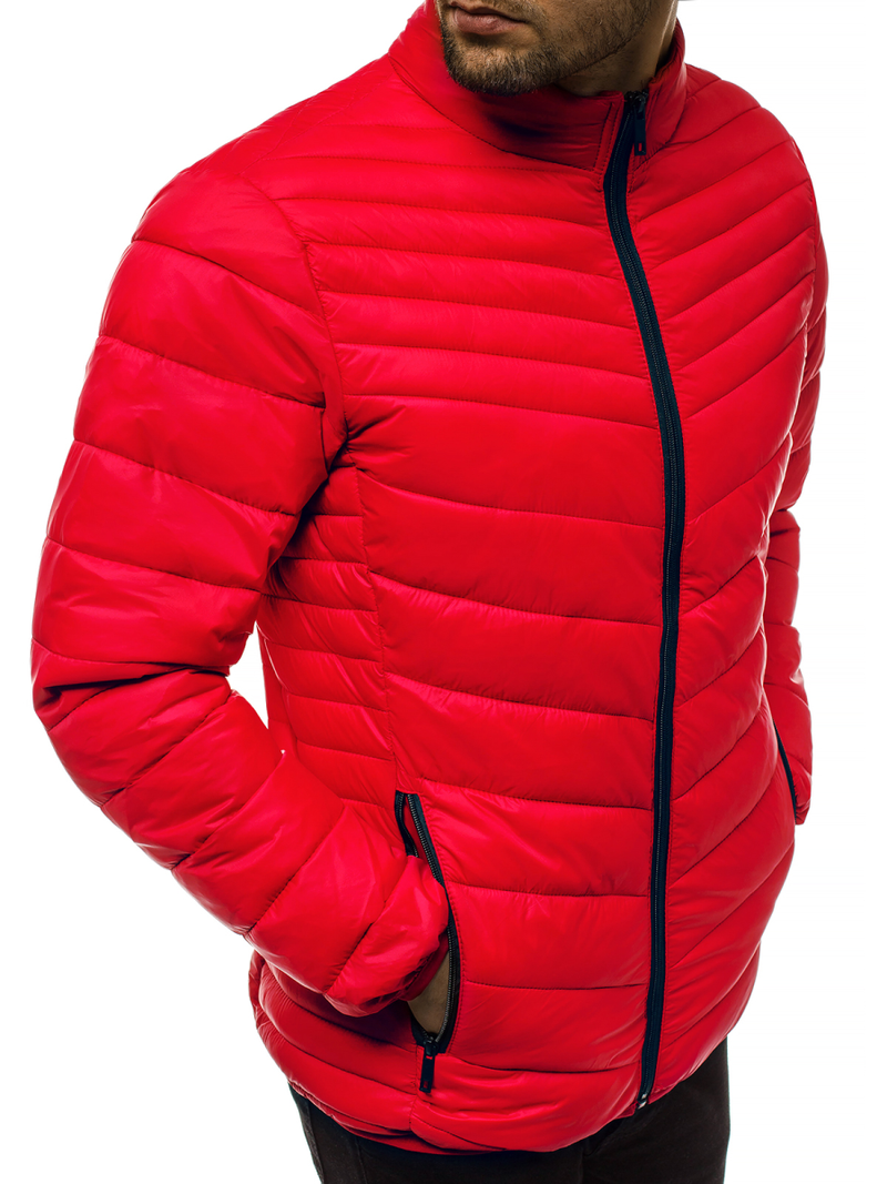 Moška prehodna jakna rdeča OZONEE JB/JP1137