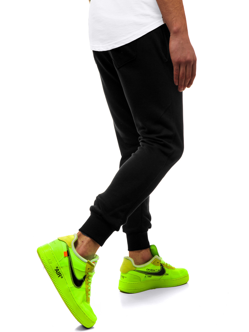 Moške športne hlače črno-rumene OZONEE G/11129