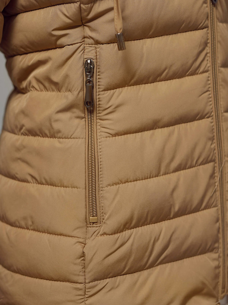 Ženska jakna temno bež OZONEE JS/16M9103/84