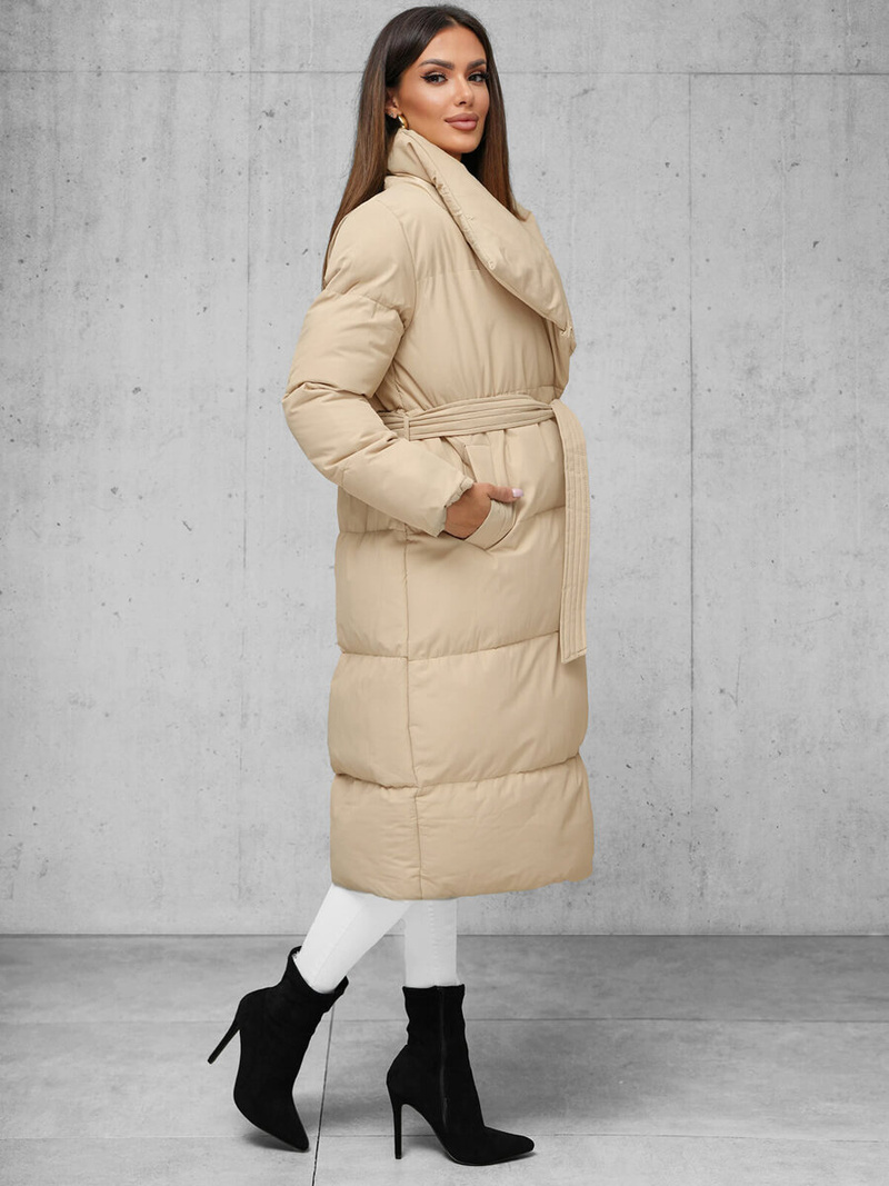 Ženska zimska jakna bež OZONEE JS/M737/62Z