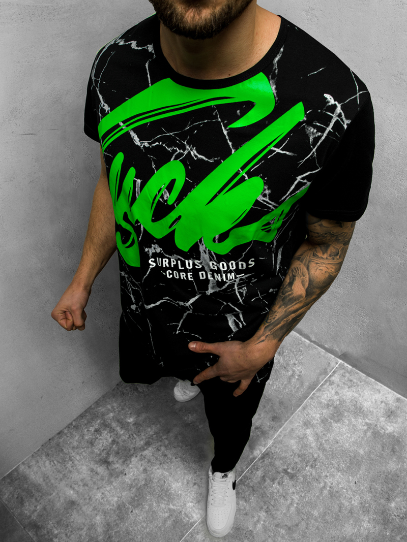 Moška majica črna OZONEE JS/KS2015Z