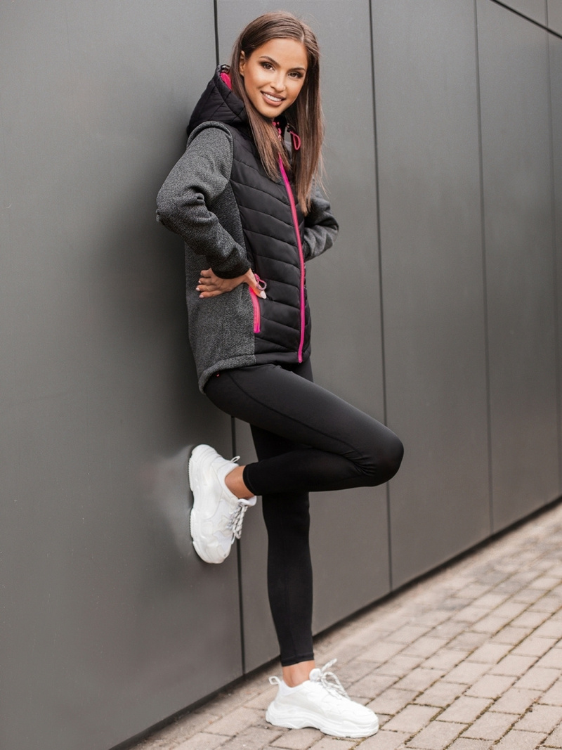 Ženska jakna črna OZONEE JS/KSW4003Z