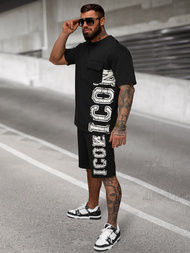 Moška trenirka črna OZONEE JS/27C6531/3