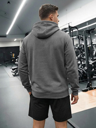 Moška jopa s kapuco grafitna OZONEE JS/8B1736/5