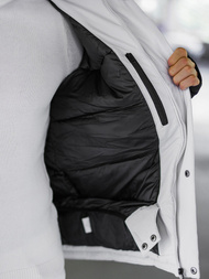 Moška zimska jakna svetlo-siva OZONEE JS/91M9906/280