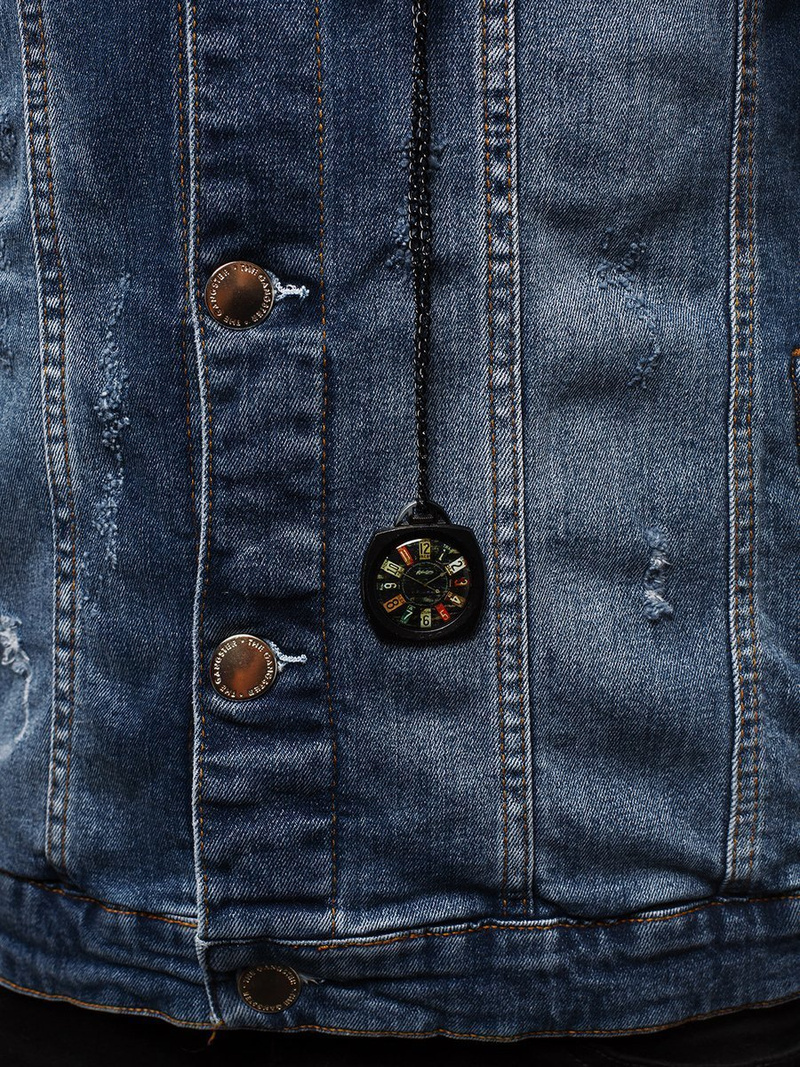 Moška jeans jakna temno-modra OZONEE G/600