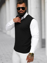 Moški pulover črni OZONEE NB/MM6005/4Z